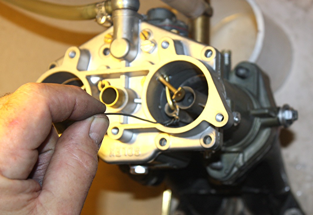 Injection vial in use