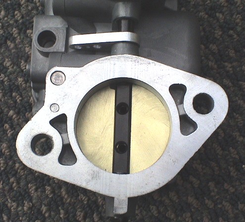 Close-up of restored carburetor